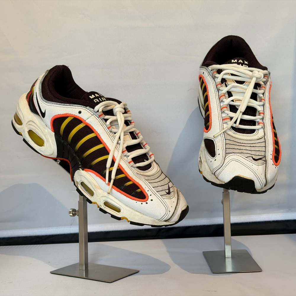 Nike Air Max Tailwind 4 AQ2567-109 Men’s 11 White Brown Colt Orange Sneakers